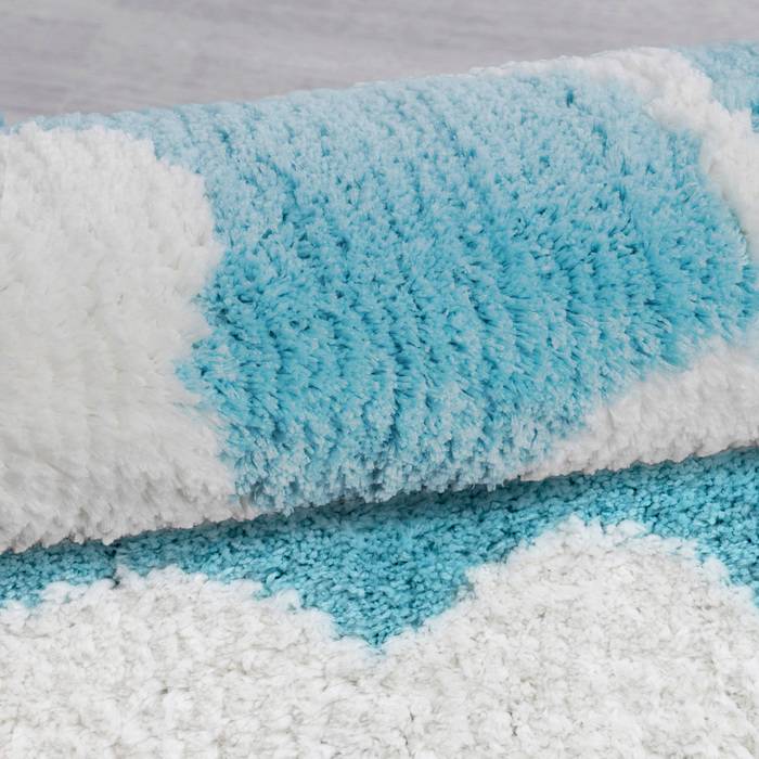 Фото Набор ковриков для ванной комнаты, 45x65 + 45x50 см, микрофибра, IDDIS Promo P37M465i12 4