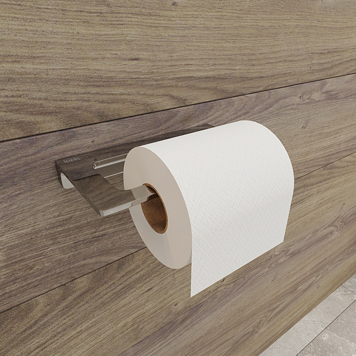 Фото Держатель для туалетной бумаги без крышки, сплав металлов, Slide, хром, IDDIS, SLISC00i43 2