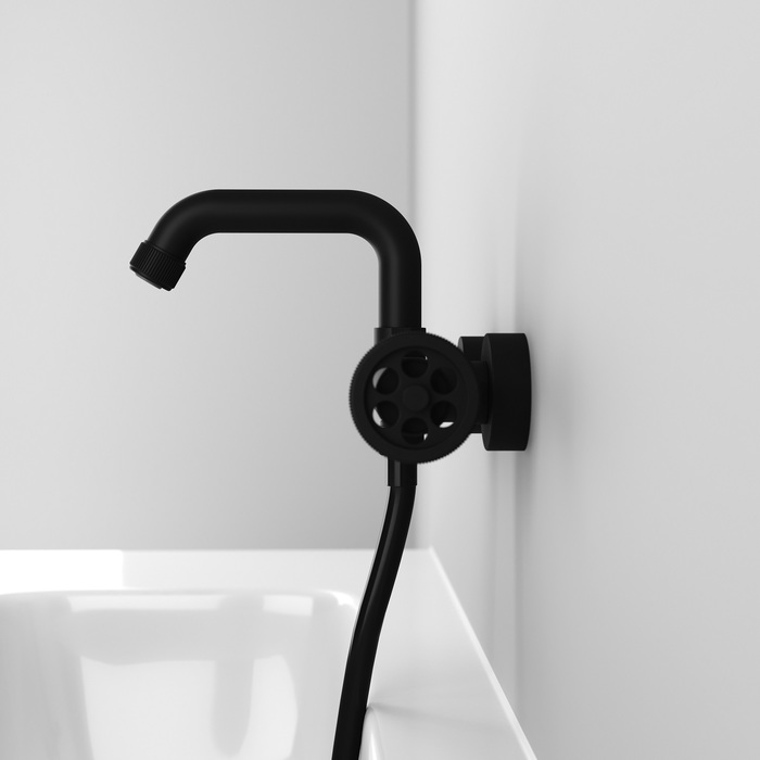 Фото Смеситель для ванны, черный, Grange, IDDIS, GRABLR2i02WA 5