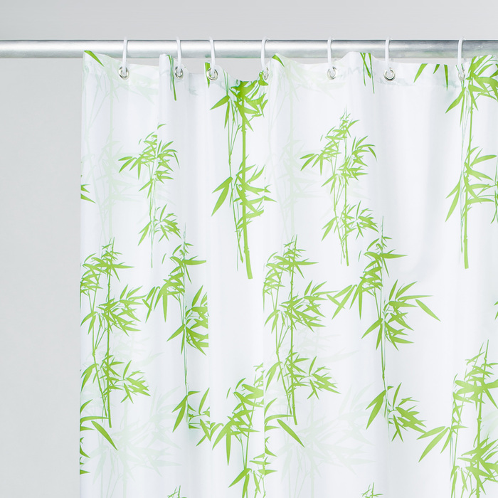 Фото Штора для ванной комнаты, 200*200 см, полиэстер, bamboo leaf,  IDDIS, SCID010P 2