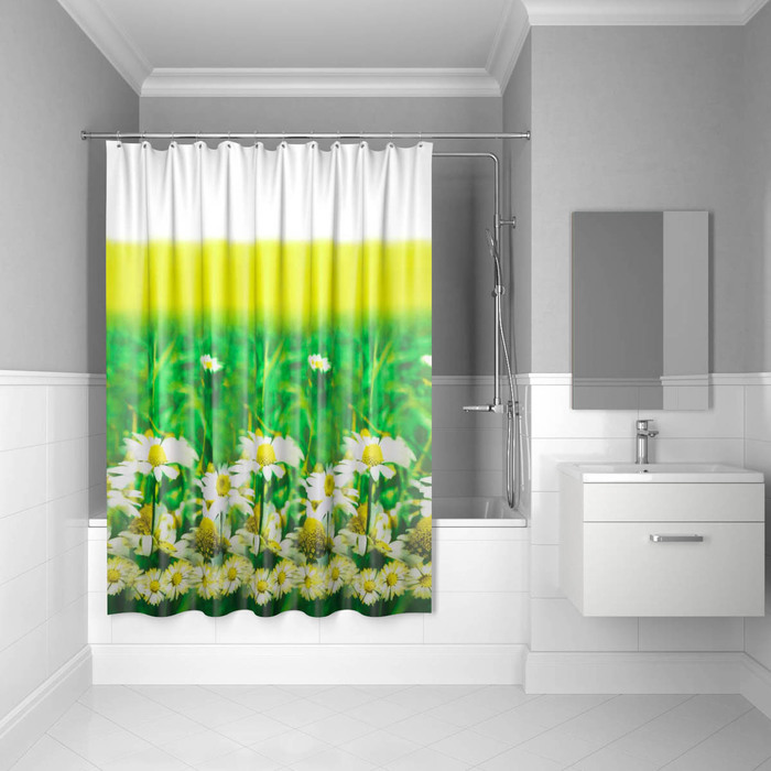 Фото Штора для ванной комнаты, 200*200 см, полиэстер, daisy garden, IDDIS, SCID050P 0