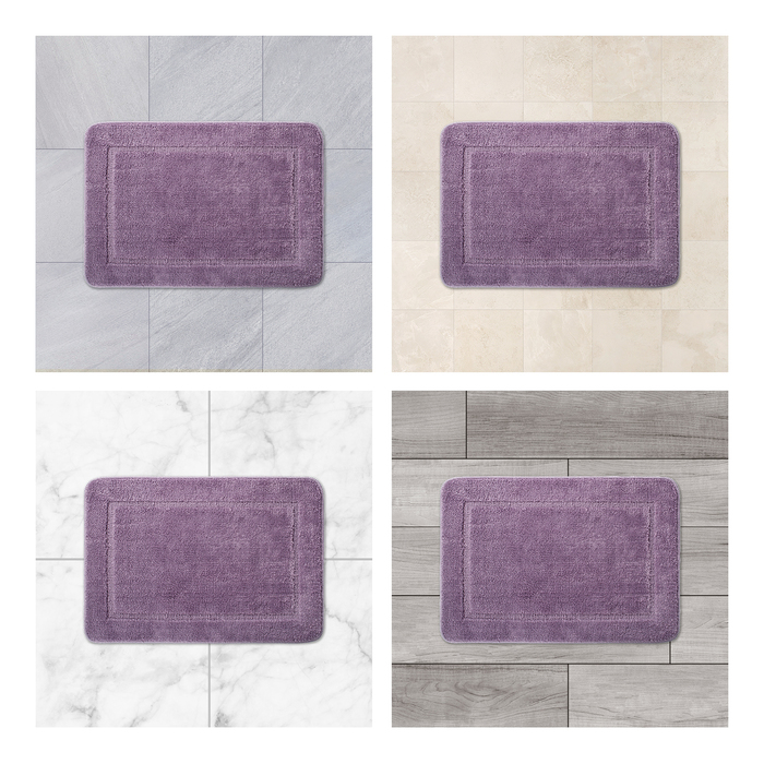 Фото Коврик для ванной комнаты, 65х45, микрофибра, фиолетовый, IDDIS, PSQS01Mi12 9
