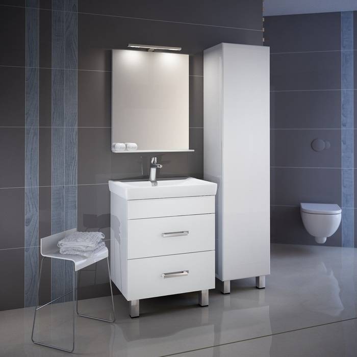 Фото Пенал для ванной комнаты, напольный, 40 см, IDDIS Custo CUS40W0i97, белый 2