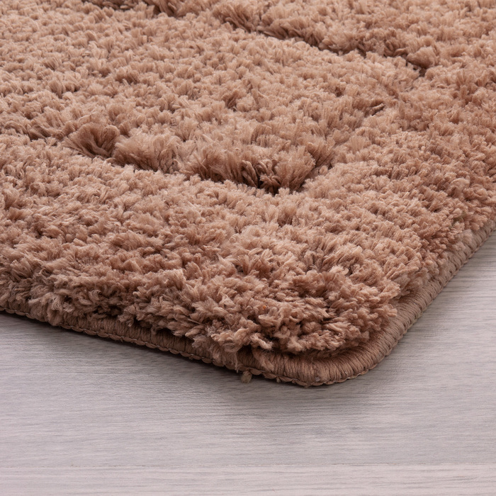 Фото Набор ковриков для ванной комнаты, 60х90 + 50х50 см, микрофибра, Beige Landscape, IDDIS, 242M590i13 2