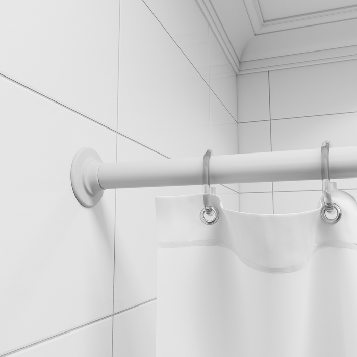 Фото Угловой карниз для ванной комнаты, 90-180 см, белый, Elegante, IDDIS, 040A200I14 2