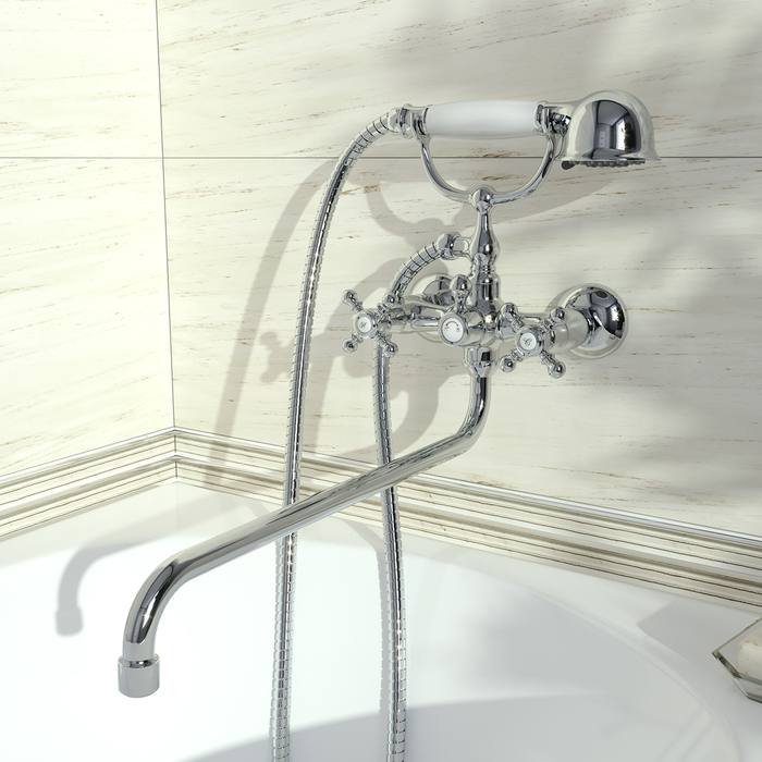Фото Смеситель для ванны с длинным изливом с керамическим дивертором, SAM, IDDIS, SAMSBL2i10 3
