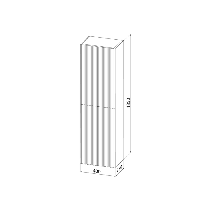 Фото Пенал подвесной, 40 см, белый, Aiger, IDDIS, AIG40W0i97 3