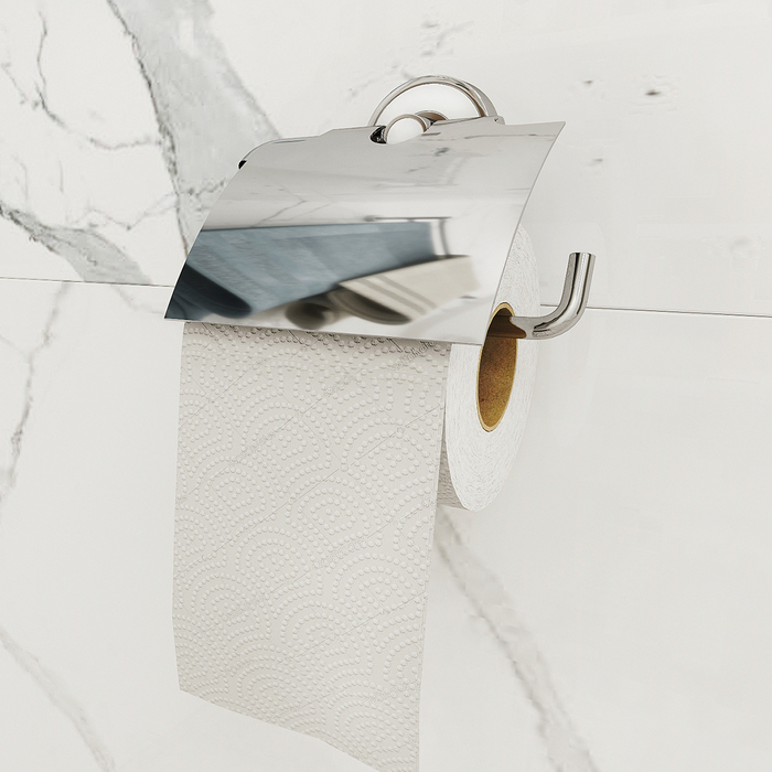 Фото Держатель для туалетной бумаги с крышкой, латунь, Calipso, IDDIS, CALSBC0i43 1