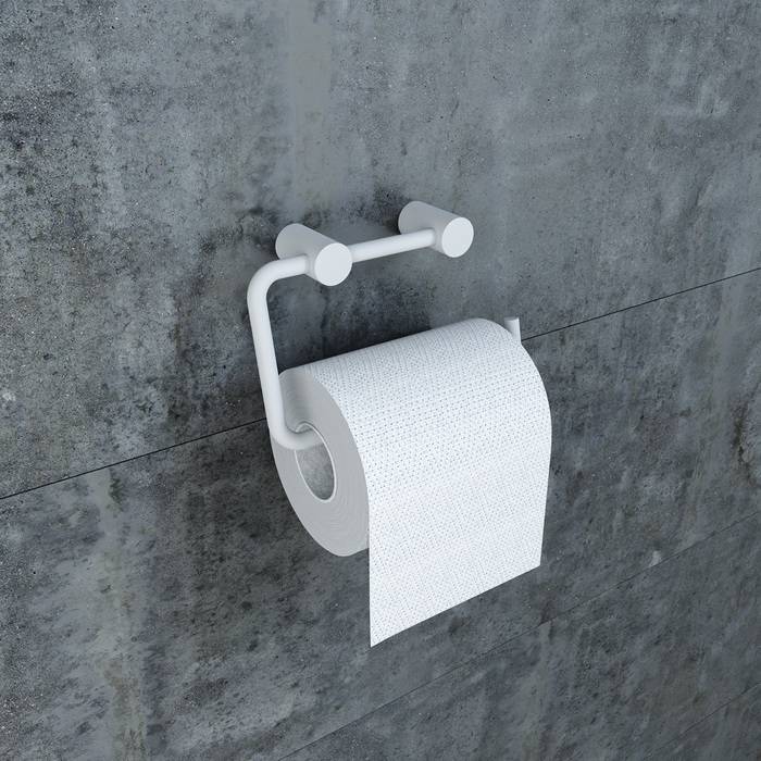Фото Держатель для туалетной бумаги без крышки, сплав металлов, IDDIS Petite PETWT00i43, белый матовый 1