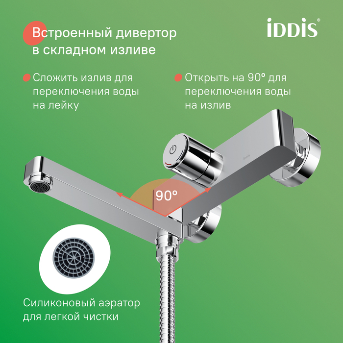 Фото Душевая система с тропическим душем, глянцевый хром, Slide, DDIS, SLISBB2i06 2