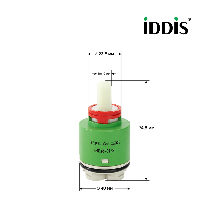 Фото Картридж, 40 мм, EcoStop, EcoControl, 04, IDDIS, 04ESC40i82 7