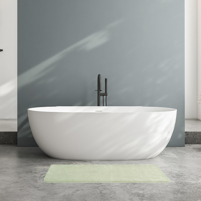 Фото Коврик для ванной комнаты, 70x120, микрофибра, светло-зеленый, IDDIS, BSQL05Mi12 2