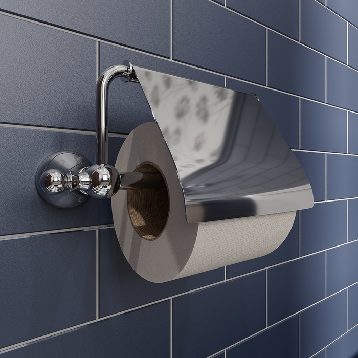 Фото Держатель для туалетной бумаги с крышкой, глянцевый хром, сплав металлов, Retro, IDDIS, RETSSC0i43 2