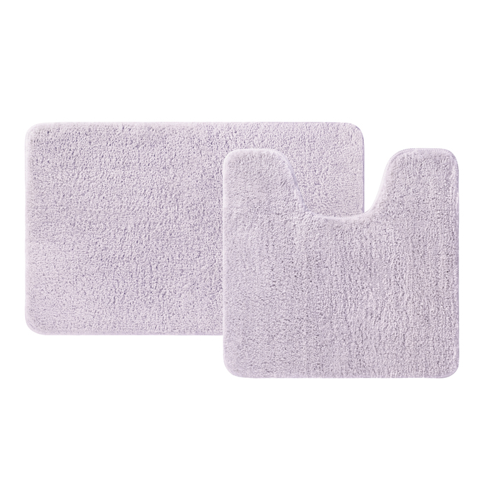 Фото Набор ковриков для ванной комнаты, 50х80 + 50х50, микрофибра, розовый, IDDIS, BSET04Mi13 0