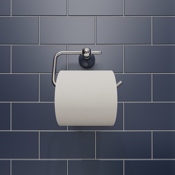 Фото Держатель для туалетной бумаги без крышки, глянцевый хром, сплав металлов, Retro, IDDIS, RETSS00i43 3