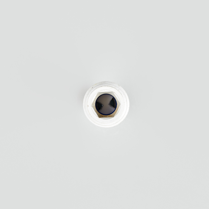 Фото Дивертор для смесителя, латунь, h=54 мм, M24x1,5, вытяжной, белый, IDDIS, 997B0254SM-W 5