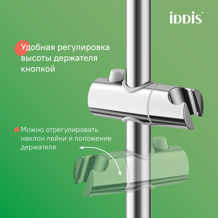 Фото Душевая система с тропическим душем, глянцевый хром, Slide, DDIS, SLISBB2i06 15