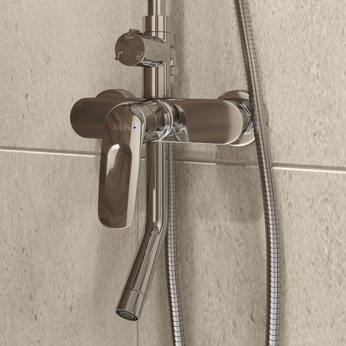 Фото Смеситель для ванны с верхним душем, Male, IDDIS, MALSB3Fi06 2