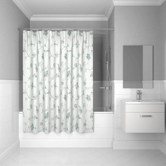 Фото Штора для ванной комнаты, 200x200 см, полиэстер, IDDIS Basic SCID132P 0