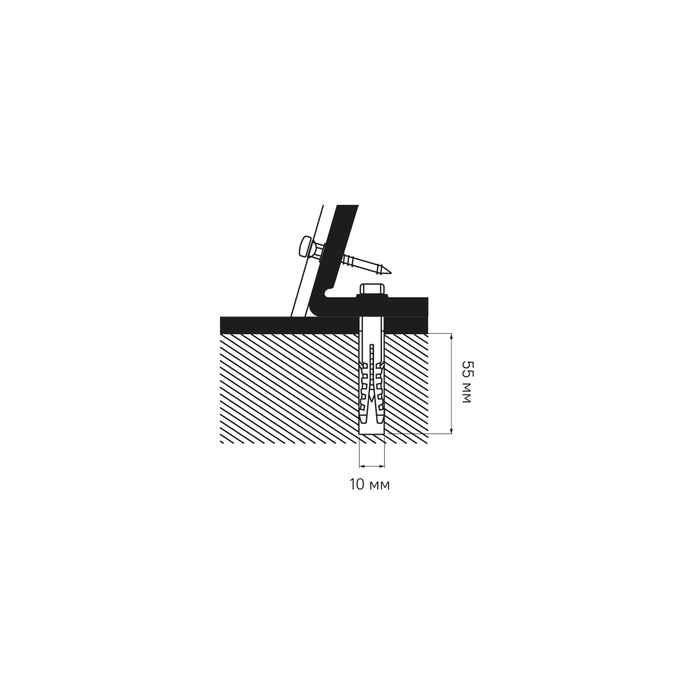 Фото Комплект крепления унитаза-компакта, скрытый, белый, IDDIS, 936OPH02SK 6