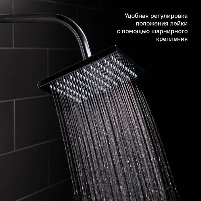 Фото Душевая насадка верхняя квадратная IDDIS Built-in Shower Accessories 00220SPi64 4