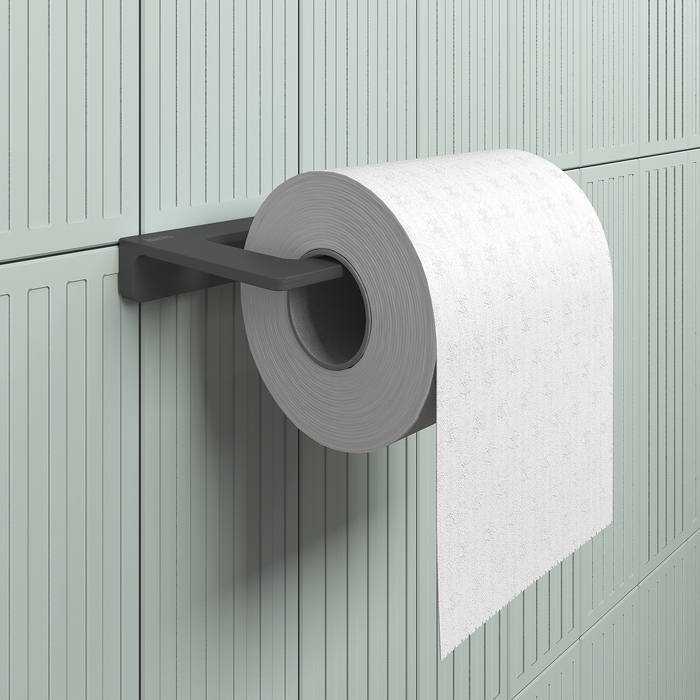 Фото Держатель для туалетной бумаги без крышки, сплав металлов, Slide, графит, IDDIS, SLIGM00i43 12