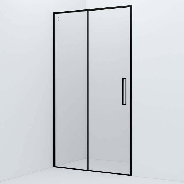 Фото Душевая дверь алюминиевый профиль 110х195 IDDIS Slide SLI6BS1i69, черный 0