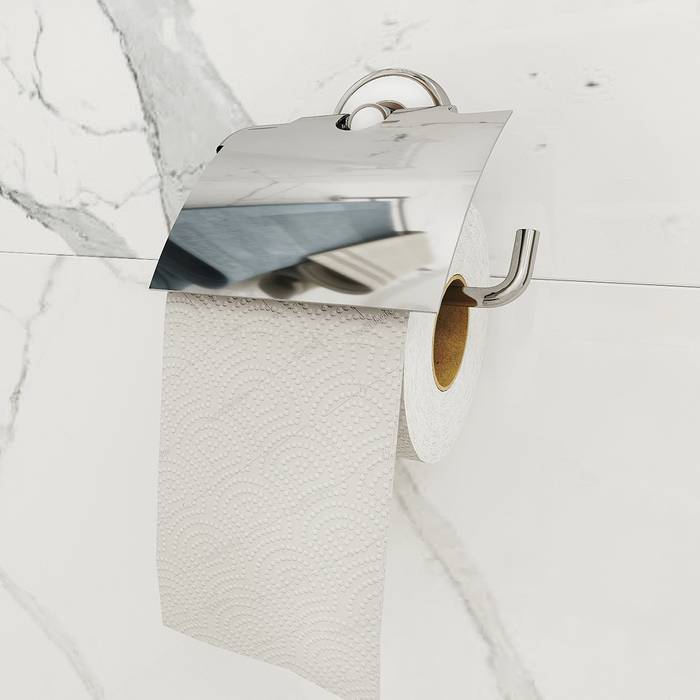 Фото Держатель для туалетной бумаги с крышкой, латунь, IDDIS Calipso CALSBC0i43 1