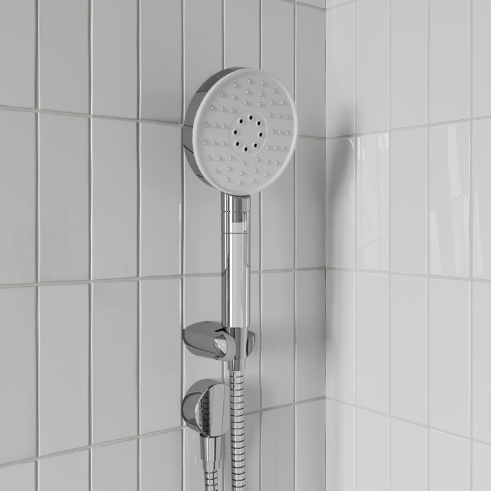 Фото Душевая система с тропическим душем и ручным душем, хром глянцевый, Sena, IDDIS, SENSB02i67 3